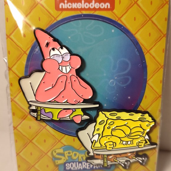 Spongebob and Patrick in Boating School Official Pin Set - Picture 1 of 3